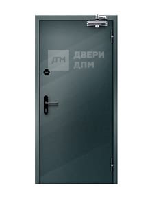 Однопольная глухая противопожарная дверь ДПМ-01 2-го типа взломостойкая