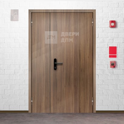 Дверь противопожарная ДПМ EI-90 полуторная глухая шпон ДП-197